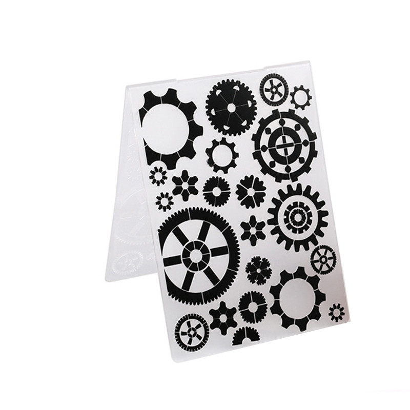 Νέα άφιξη 2023 Πλαστικό πρότυπο φακέλου με ανάγλυφο 3D για DIY Scrapbooking Κάρτα φωτογραφικών άλμπουμ χειροποίητα προμήθειες διακόσμησης