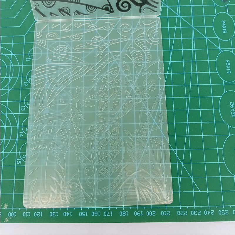 Mežģīņu spalvu fona reljefs mape plastmasas šķīvji Jauns 2023 Papīra kartīšu griešanai Die Decoration Scrapbooking Reljefs