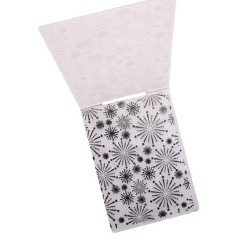 1 бр. Нов шаблон за папка с пластмасово релефно щамповане на цветя за изработване на хартиени картички за скрапбукинг, декорация