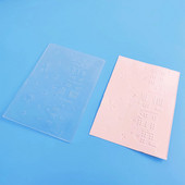 Reljefs mapju mājas fons Scrapbooking plastmasas reljefs mapes karšu izgatavošanas piederumiem Ziemassvētku papīra amatniecības dekors