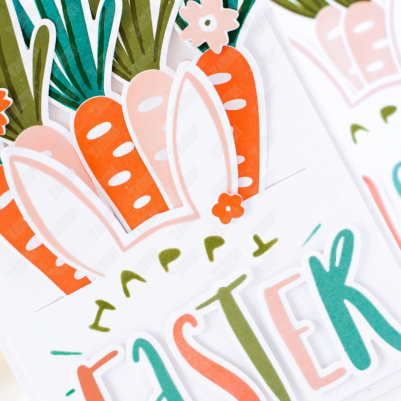 Bunny Ears griešanas matricas un trafaretu albums dienasgrāmatas dekorēšana Trafaretu karšu izgatavošanas veidnes rokasgrāmata DIY 2023 jauns