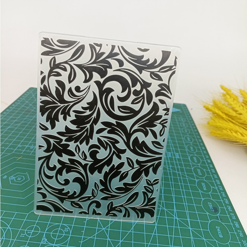 Mežģīnes Lapas Fona Reljefs Mape Plastmasas Plāksnes Jauns 2023 Papīra Kartes Griešanai Die Decoration Scrapbooking Reljefs