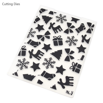 Priecīgus Ziemassvētkus ar reljefu mapi plastmasas karšu izgatavošanai, zīmogu izgatavošanai.