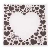 Plastmasas amatniecības veidne DIY scrapbooking karte Mīlēšanās Sirds formas trafarets kāzu dekorēšanai reljefa mapes 1 gab.