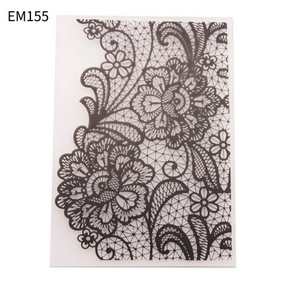 1 τεμ / συσκευασία Φάκελοι με ανάγλυφο DIY Πλαστικά διαφανή γραμματόσημα Διακόσμηση γάμου Κατασκευή χάρτινων καρτών Craft Card Stencil Exquisite Life