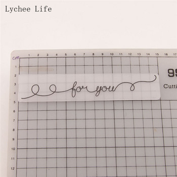 Релефни папки за писма Lychee Life Пластмасови за скрапбукинг Направи си сам Шаблон за торта с фондан Фотоалбум Изработка на картички