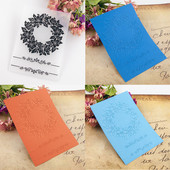 Κορδέλα πυροτέχνημα Φάκελοι με ανάγλυφη πλαστική υφή για χριστουγεννιάτικο πρότυπο Scrapbooking και άλλες χάρτινες χειροτεχνίες