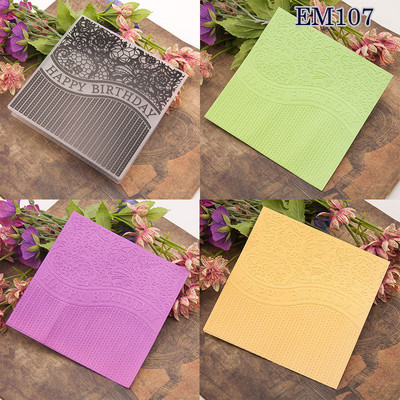 Μοτίβο γραμματοσήμων Φάκελοι με ανάγλυφη πλαστική υφή για χριστουγεννιάτικο πρότυπο Scrapbooking και άλλες χάρτινες χειροτεχνίες