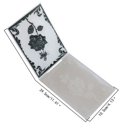 Ziemassvētku Ziedi Sniegavīrs Plastmasas reljefa mape Veidne DIY Scrapbooking Amatniecības fotoattēlu albuma kartīte Svētku roku darbs Dekors