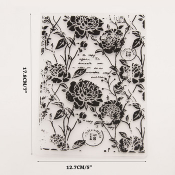 Flowers 2023 Embossing folders Template background for DIY Scrapbooking Crafts Making Photo Album Card Decoration