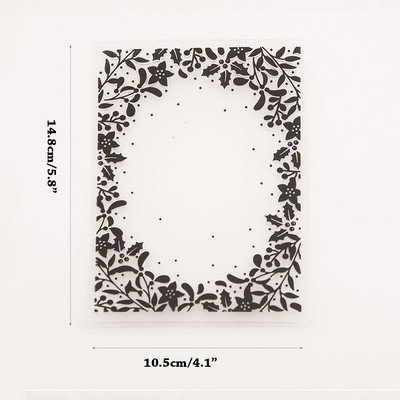 Φύλλα 2023 Ανάγλυφη εκτύπωση φακέλων Πρότυπο φόντου για DIY Scrapbooking Crafts Making Photo Album Card Decoration