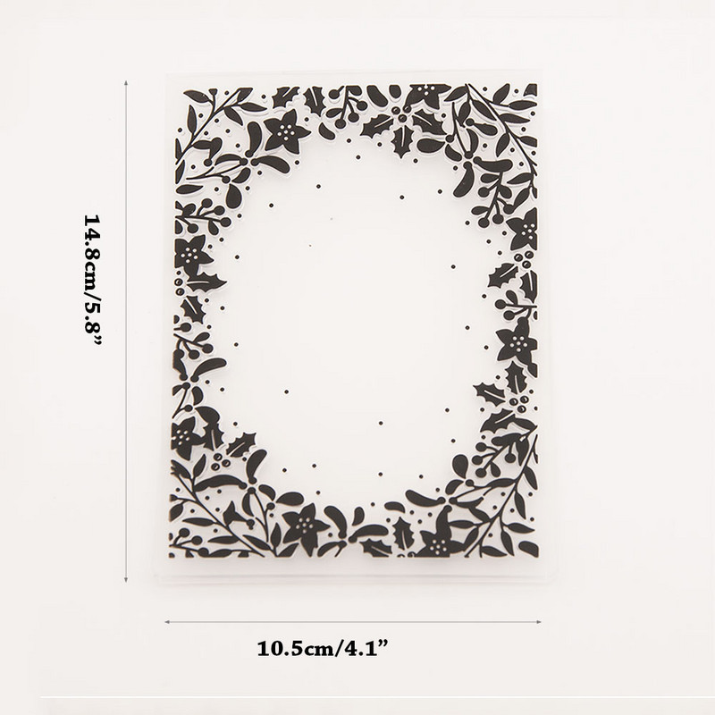 Φύλλα 2023 Ανάγλυφη εκτύπωση φακέλων Πρότυπο φόντου για DIY Scrapbooking Crafts Making Photo Album Card Decoration