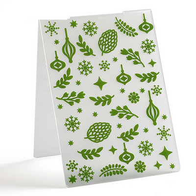 New Arrival Plants Πλαστικό ανάγλυφο φάκελο Πρότυπο για DIY Scrapbooking Crafts Making Photo Album Card Handmade Decoration