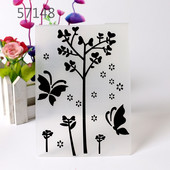 2023 Butterfly Plant Plastmasas reljefa mape Veidne DIY Scrapbooking Amatniecībai Fotoalbuma kartītes izgatavošana Roku darbs