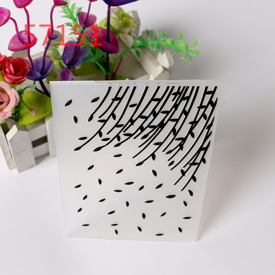 Jaunie augi Plastmasas reljefa mape Veidne DIY Scrapbooking Amatniecība Fotoalbuma kartīte Roku darbs Dekorācijas