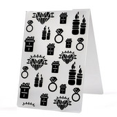 Jaunums — 2023. gada plastikāta reljefs mapes veidne DIY scrapbooking amatniecībai, fotoattēlu albuma kartīte ar rokām darināta dekorācija