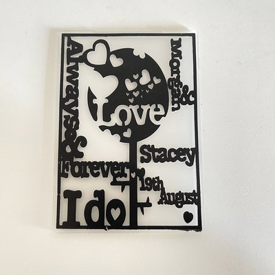 Love Plastic Embossing folder Template for DIY Scrapbooking Crafts Making Photo Album Card Ръчно изработени консумативи за декорация