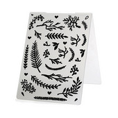 Jauna ierašanās filiāle Plastmasas reljefa mape Veidne DIY Scrapbooking Amatniecībai Fotoalbuma kartīte Roku darbs Dekorācija