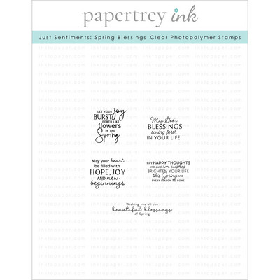 Just Sentiments: Spring Blessings Mini Dies Stamps For Diy Scrapbooking Crafts Maker Πρότυπο άλμπουμ φωτογραφιών Χειροποίητο