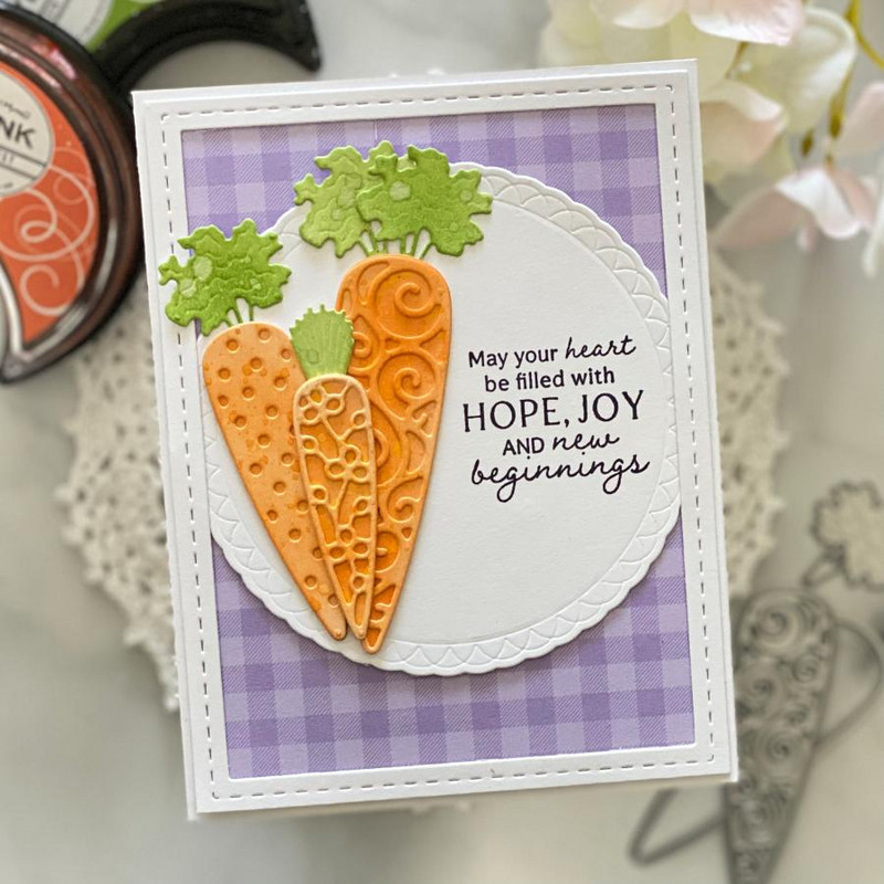 Just Sentiments: Spring Blessings Mini Dies Stamps For Diy Scrapbooking Crafts Maker Πρότυπο άλμπουμ φωτογραφιών Χειροποίητο