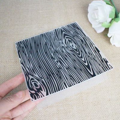 Kvadrātveida Dimanta Zvaigzne Koka graudu izciļņa plastmasas reljefa mape DIY albums Papīra amatniecības veidne Die albuma fona dekorēšana