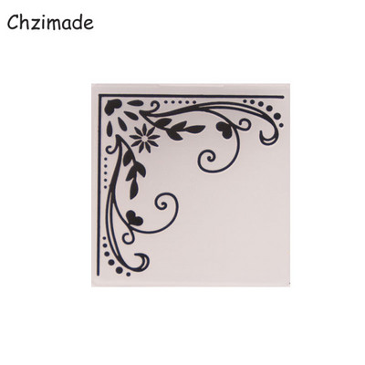 Chzimade Design de flori Dosare de relief șablon din plastic pentru hârtie DIY Scrapbooking Stencil Decorare card de nuntă