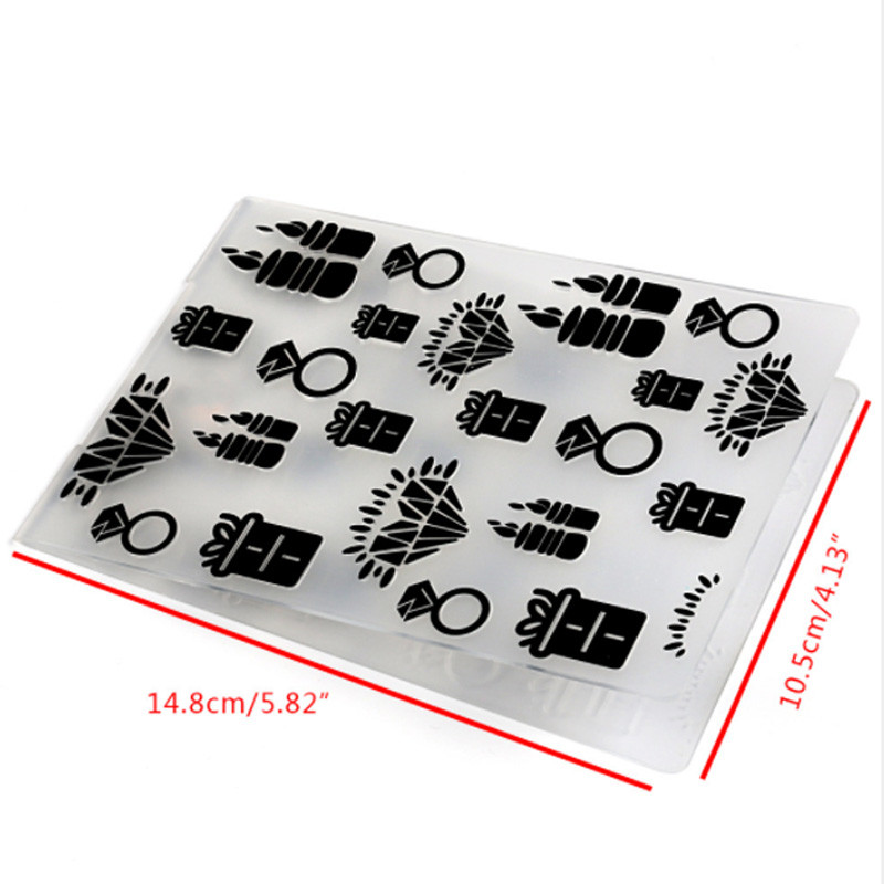 Albuma karšu rīks Reljefs Mapes DIY Scrapbooking Papīrs Amatniecība Plastmasas Veidņu Karte Dekorācijas piederumu izgatavošana Daudz laimes dzimšanas dienā