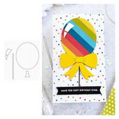 Balons Builder metāla griešanas matricas albums dienasgrāmatas dekorēšana trafaretu reljefs veidne DIY apsveikuma kartīte roku darbs