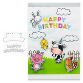 Izliekts daudz laimes dzimšanas dienā Die-namics Metāla griešanas presformas albums Dienasgrāmata Dekorācija Trafarets Reljefs Veidne DIY apsveikuma kartīte