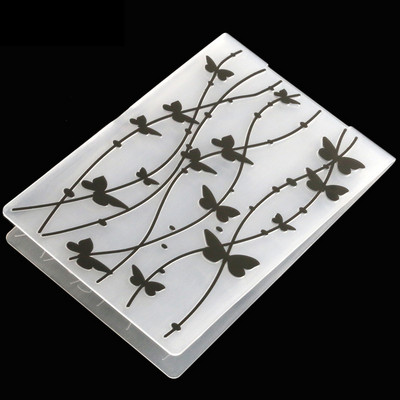 Φύλλα Butterfly Plastic Embossing folder Template for DIY Scrapbooking Crafts Making Photo Album Card Handmade Decor Supplies