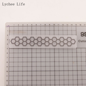 Lychee Life Σχέδιο κηρήθρας Πλαστικά ανάγλυφα Φάκελοι Στένσιλ Scrapbooking Για Φωτογραφικό Άλμπουμ Διακόσμηση καρτών