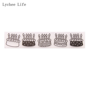 Lychee Life Μοτίβο τούρτας γενεθλίων Πλαστικά ανάγλυφα Φάκελοι Στένσιλ Scrapbooking Για Διακόσμηση Κάρτας άλμπουμ φωτογραφιών