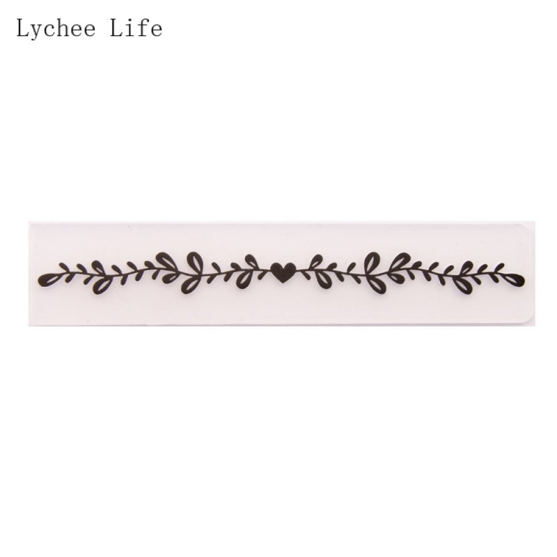Lychee Life Floral πλαστικό ανάγλυφο Φάκελοι Scrapbooking Stencil For Diy Photo Album Card Decoration Supplies Making