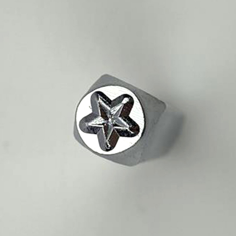 6 mm Star Punch "Pasidaryk pats" odinis antspaudų Punch rinkinys Žvaigždės LOGO formos Pentagramos antspaudų drožybos štampavimo įrankis Anglies plieno metalinis antspaudas