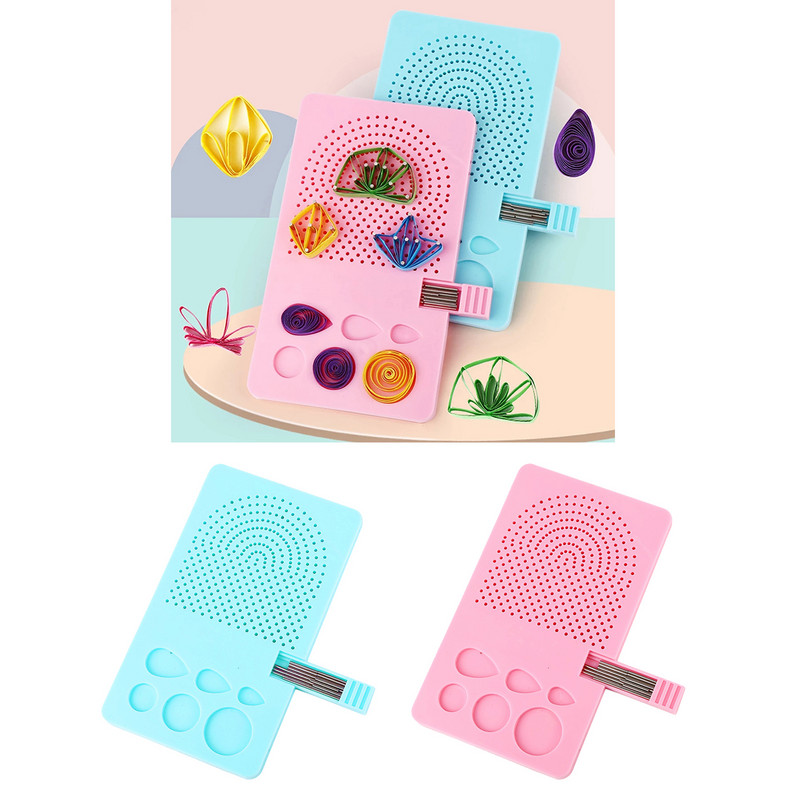 Popieriaus vyniojimo lenta Rankų darbo popieriaus valcavimo šablonas mezgimo tinklelio kreiptuvas su smeigtukais „Pasidaryk pats“ popierinis amatų įrankis