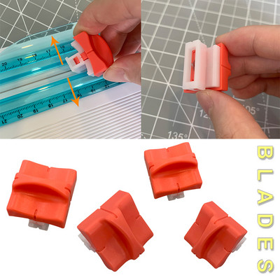 Orange Paper Cutter Replacement Blades For Paper Cutter Guillotine Card Trimmer Ruler DIY Accessories 2021