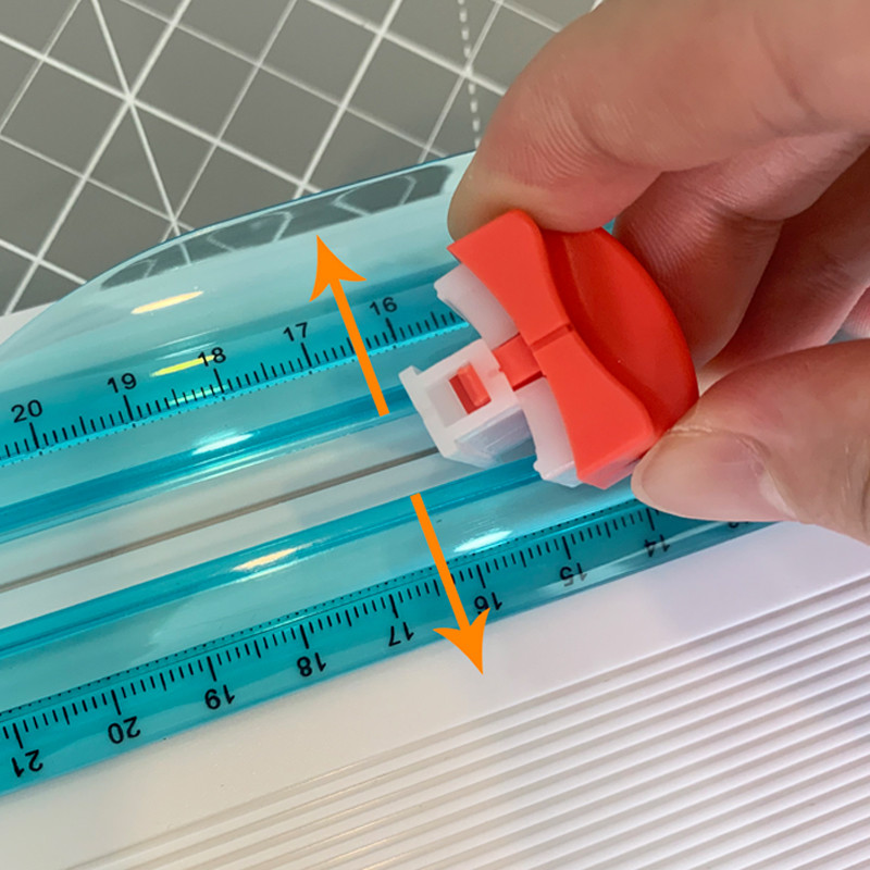 Oranžinės spalvos popieriaus pjaustytuvo pakaitiniai peiliukai, skirti popieriaus pjaustytuvui, giljotinos kortelės kirpimo liniuotė „pasidaryk pats“ 2021 m.