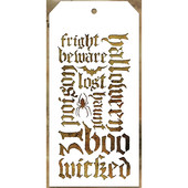 Naujas Helovino erelio voro etiketės plastikinis trafaretas, skirtas žodžiams, iškarpų albumų foninė kortelė, be metalo pjovimo štampai, 2021 m.