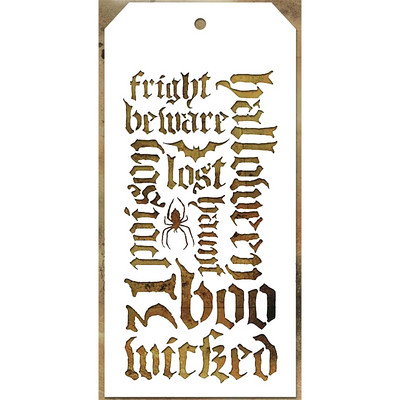 Naujas Helovino erelio voro etiketės plastikinis trafaretas, skirtas žodžiams, iškarpų albumų foninė kortelė, be metalo pjovimo štampai, 2021 m.