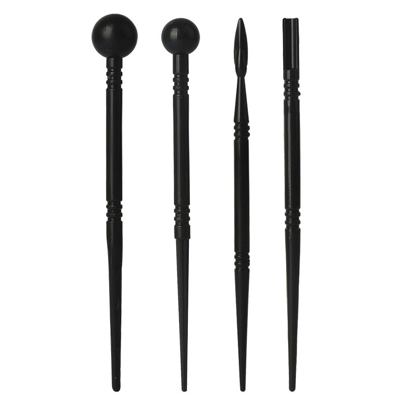 4 vnt. keramikos molio skulptūrų įrankiai, rankų darbo „pasidaryk pats“ meno projektai polimerinio molio formavimas ir modeliavimas drožyba, dekoravimo taškavimo įrankiai