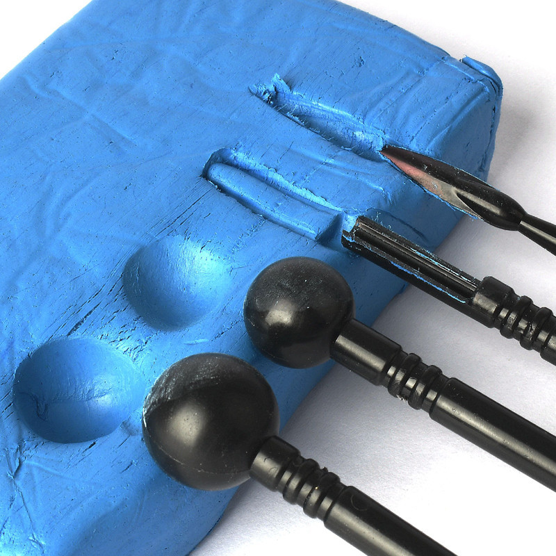 4 vnt. keramikos molio skulptūrų įrankiai, rankų darbo „pasidaryk pats“ meno projektai polimerinio molio formavimas ir modeliavimas drožyba, dekoravimo taškavimo įrankiai