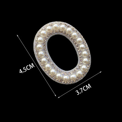 1 tk 3D valge põhjaga pärlkirjaga plaastrid Inglise tähestikuga kivist aplikatsioon rõivastele triibuga märgil DIY nimi