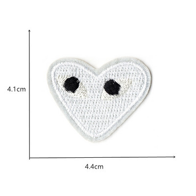 12 stilu Jauns, krāsains Sirds ielāpu izšuvums Karikatūra Loving Heart Uzlīmes Aksesuāri apģērbu gludināšanai uz Patch DIY