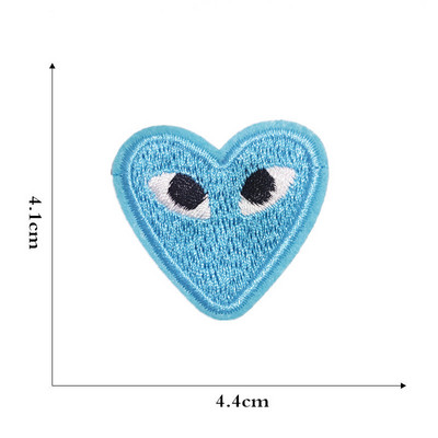 12 stilu Jauns, krāsains Sirds ielāpu izšuvums Karikatūra Loving Heart Uzlīmes Aksesuāri apģērbu gludināšanai uz Patch DIY