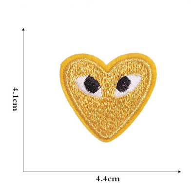 12 stilu Jauns, krāsains Sirds ielāpu izšuvums Karikatūra Loving Heart Uzlīmes Aksesuāri apģērbu gludināšanai uz Patch DIY