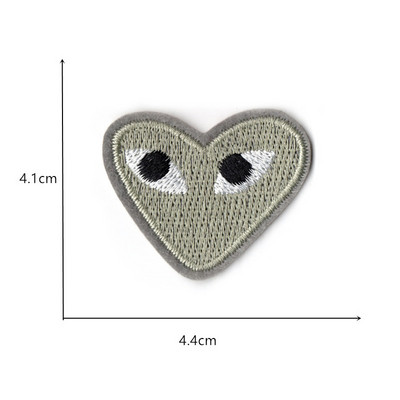 12 stilu Jauns, krāsains Sirds ielāpu izšuvums Karikatūra Loving Heart Uzlīmes Aksesuāri apģērbu gludināšanai uz Patch DIY