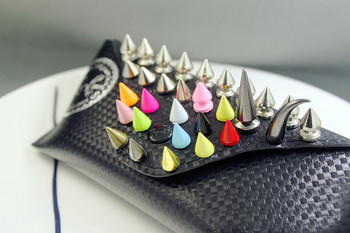 50 σετ 7*10 χιλιοστά κουκκίδα χρωματιστά καρφιά και καρφιά για ρούχα DIY χειροποίητα πριτσίνια ενδυμάτων για παπούτσια δερμάτινη τσάντα Tachuelas Ropa