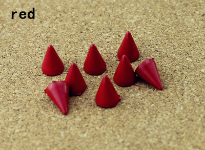 50 szett 7*10 mm-es golyókúp színes csapok és tüskék ruhákhoz Barkácsolás kézműves ruhaszegecsek bőrtáskához cipők Tachuelas Ropa