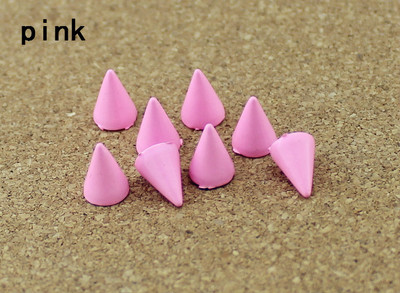 50 szett 7*10 mm-es golyókúp színes csapok és tüskék ruhákhoz Barkácsolás kézműves ruhaszegecsek bőrtáskához cipők Tachuelas Ropa