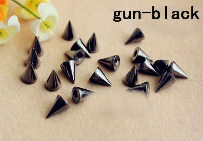 50 szett 7*10 mm-es golyókúp színes csapok és tüskék ruhákhoz Barkácsolás kézműves ruhaszegecsek bőrtáskához cipők Tachuelas Ropa